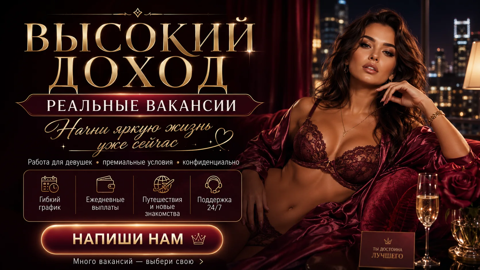 Работа есть — открыть анкету LuxaryStyle