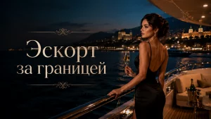 Девушка в вечернем платье на яхте за границей
