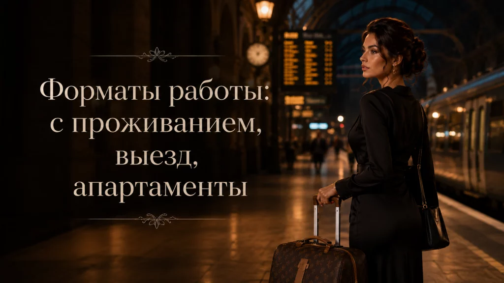 Форматы работы с проживанием, выезд, апартаменты