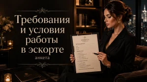 Требования и условия работы в эскорте